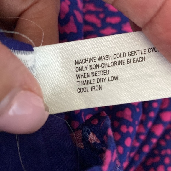 GAP Fit Flare Mini Dress Womens Blue/Pink Y2K 90’s Beach Ballet Core Size M - Picture 12 of 13